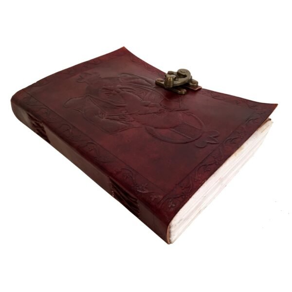 Panoply Vintage Handmade Leather Journal with Dragon Design - Image 5