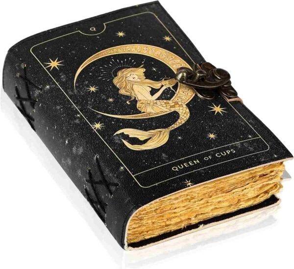 Panoply Leather UV Mermaid Journal – Vintage Style Diary - Image 2