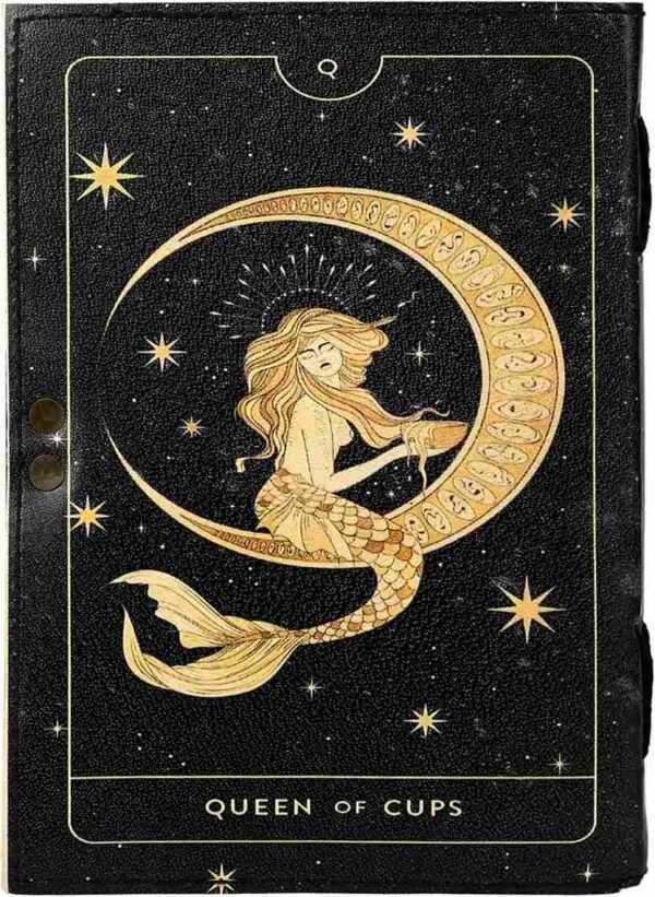 Panoply Leather UV Mermaid Journal – Vintage Style Diary - Image 4