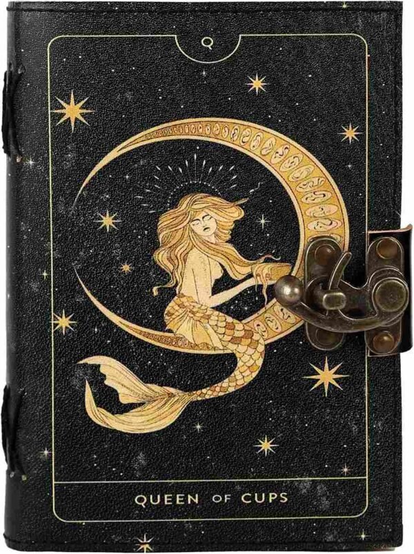 Panoply Leather UV Mermaid Journal – Vintage Style Diary - Image 3