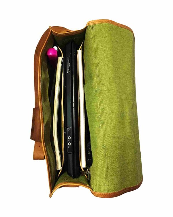 Panoply Leather Laptop Bag - Image 6
