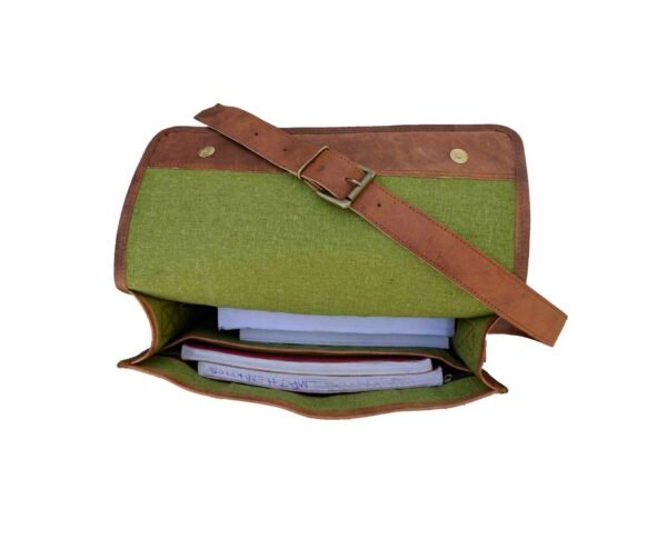 Panoply Leather Laptop Bag - Image 7