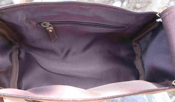 Panoply Leather Toiletry Bag - Rust Brown - Image 6