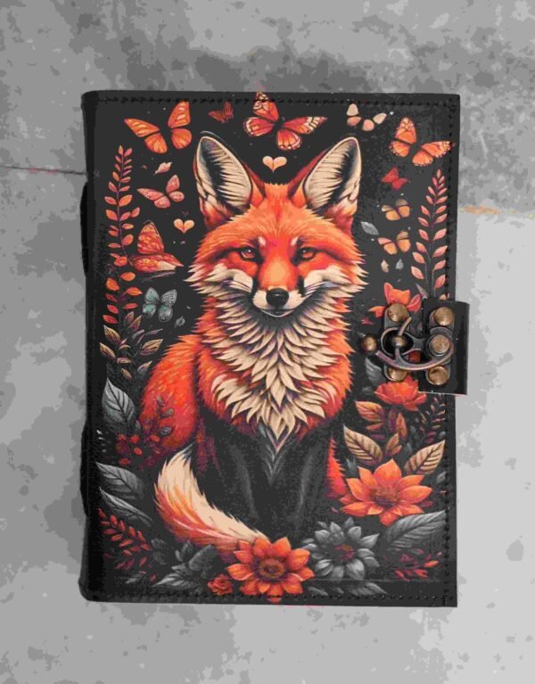 Panoply Leather UV Wolf Journal – Vintage Style Diary - Image 2
