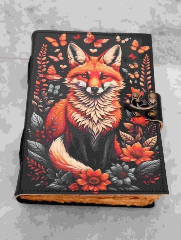 Panoply Leather UV Wolf Journal – Vintage Style Diary - Image 3