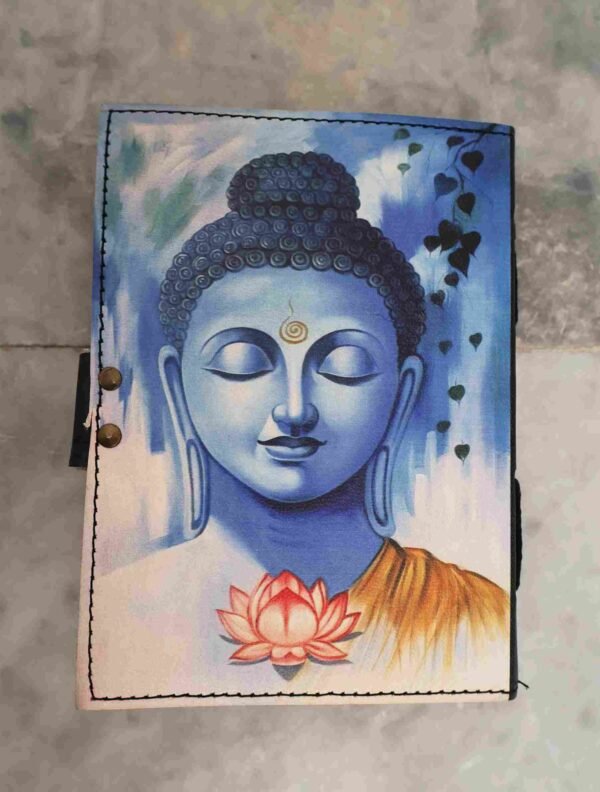 Panoply Leather UV Buddha Journal – Vintage Style Diary - Image 3