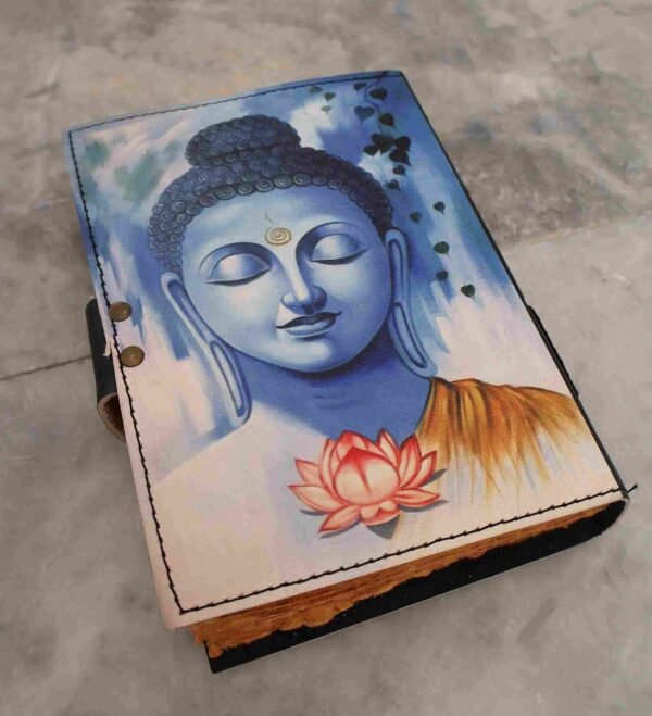 Panoply Leather UV Buddha Journal – Vintage Style Diary - Image 2