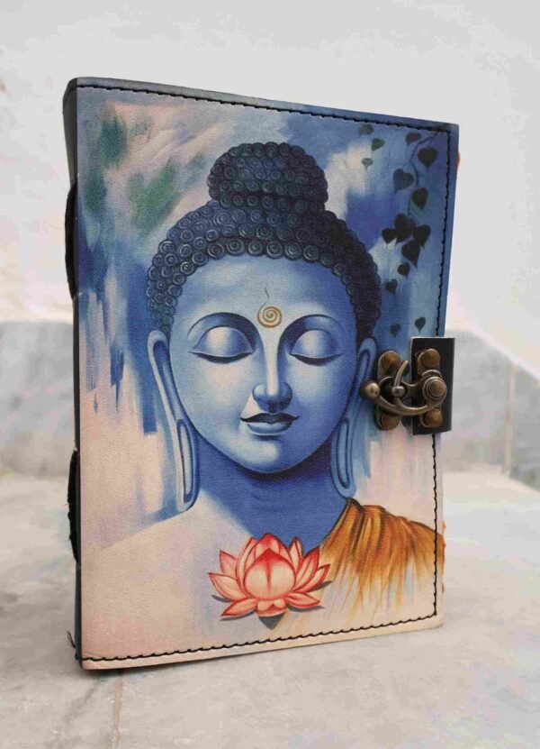 Panoply Leather UV Buddha Journal – Vintage Style Diary - Image 4