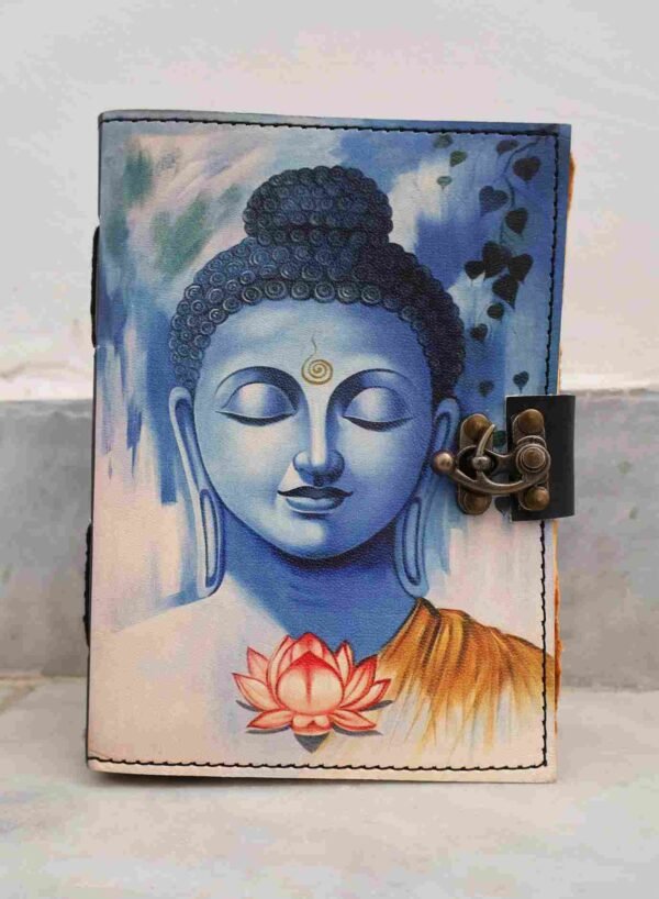 Panoply Leather UV Buddha Journal – Vintage Style Diary - Image 5