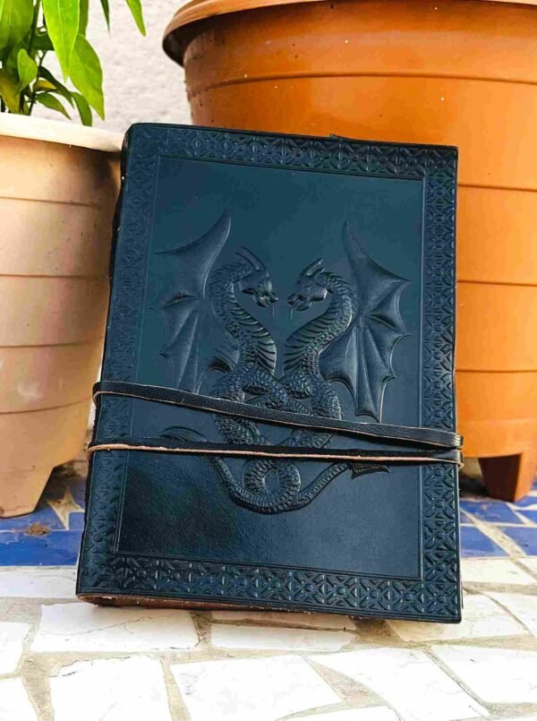 Panoply Leather UV Dragon Journal – Vintage Style Diary - Image 10