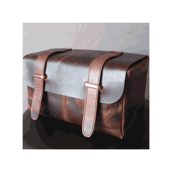 Panoply Leather Dark Brown Toiletry Bag
